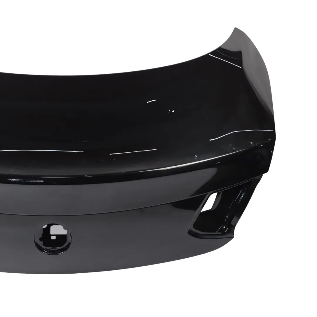 Bumper Rear Trim Panel Covering AMG Obsidian Black Metallic - 197 to Mercedes C205 with Part number A2057506100 Mercedes C205 Bumper Rear Trim Panel Covering AMG Obsidian Black Metallic - 197 - SKU A2057506100-OB - Part number A2057506100