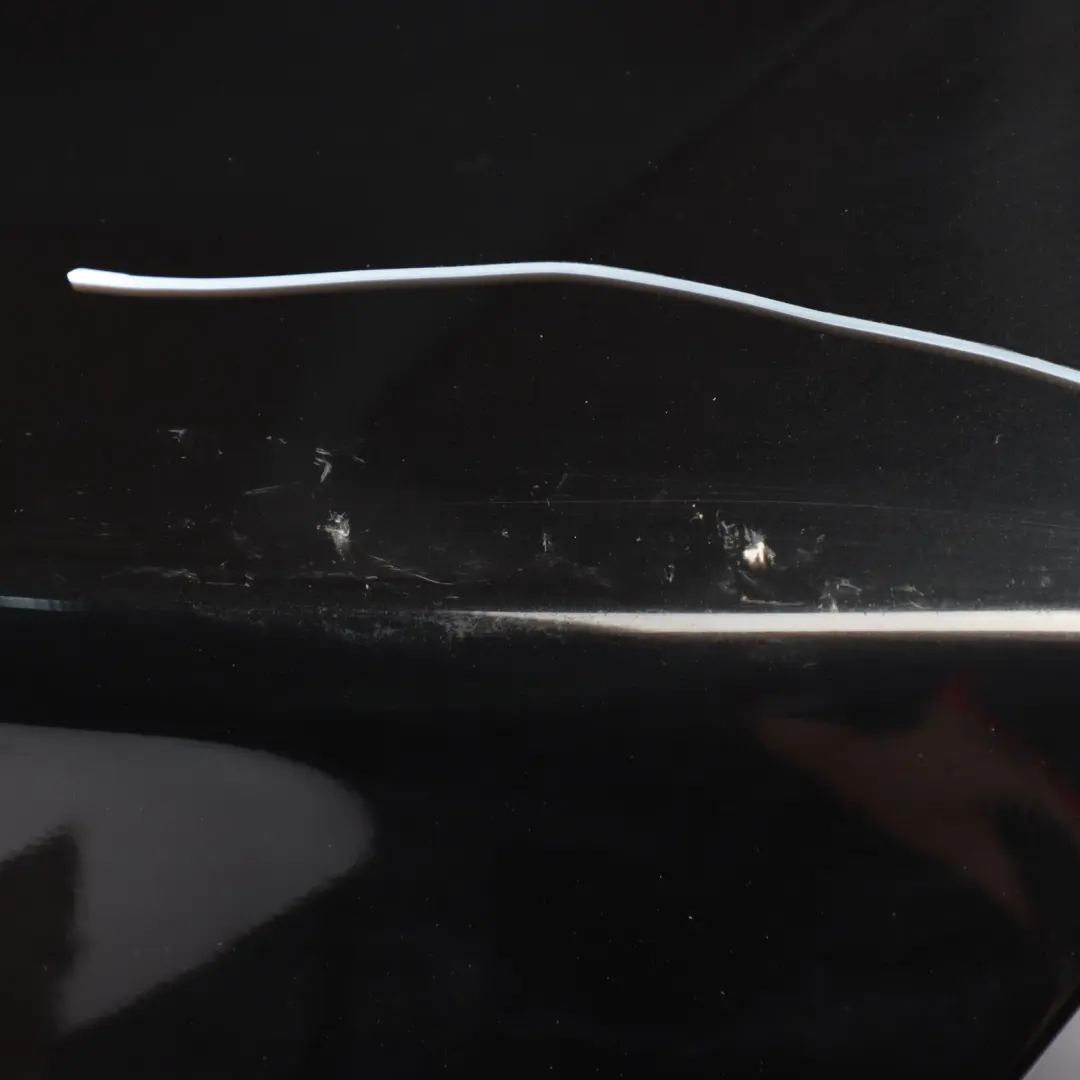 Mercedes C205 Bumper Rear Trim Panel Covering AMG Obsidian Black Metallic - 197 - SKU A2057506100-OB - Part number A2057506100