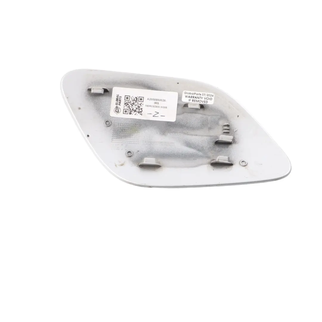 Mercedes W205 Rear Bumper Charge Socket Cover Trim Flap Cap Iridium Silver - 775 - SKU A2058850026-IRS - Part number A2058850026