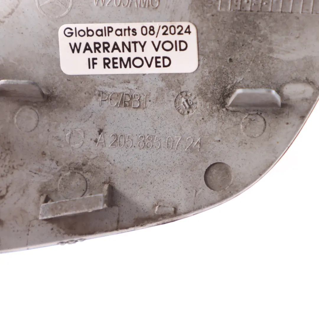 Mercedes W205 Front Bumper Tow Eye Hook Cover Brilliant Blue Metallic - 896 - SKU A2058850724-BRB - Part number A2058850724