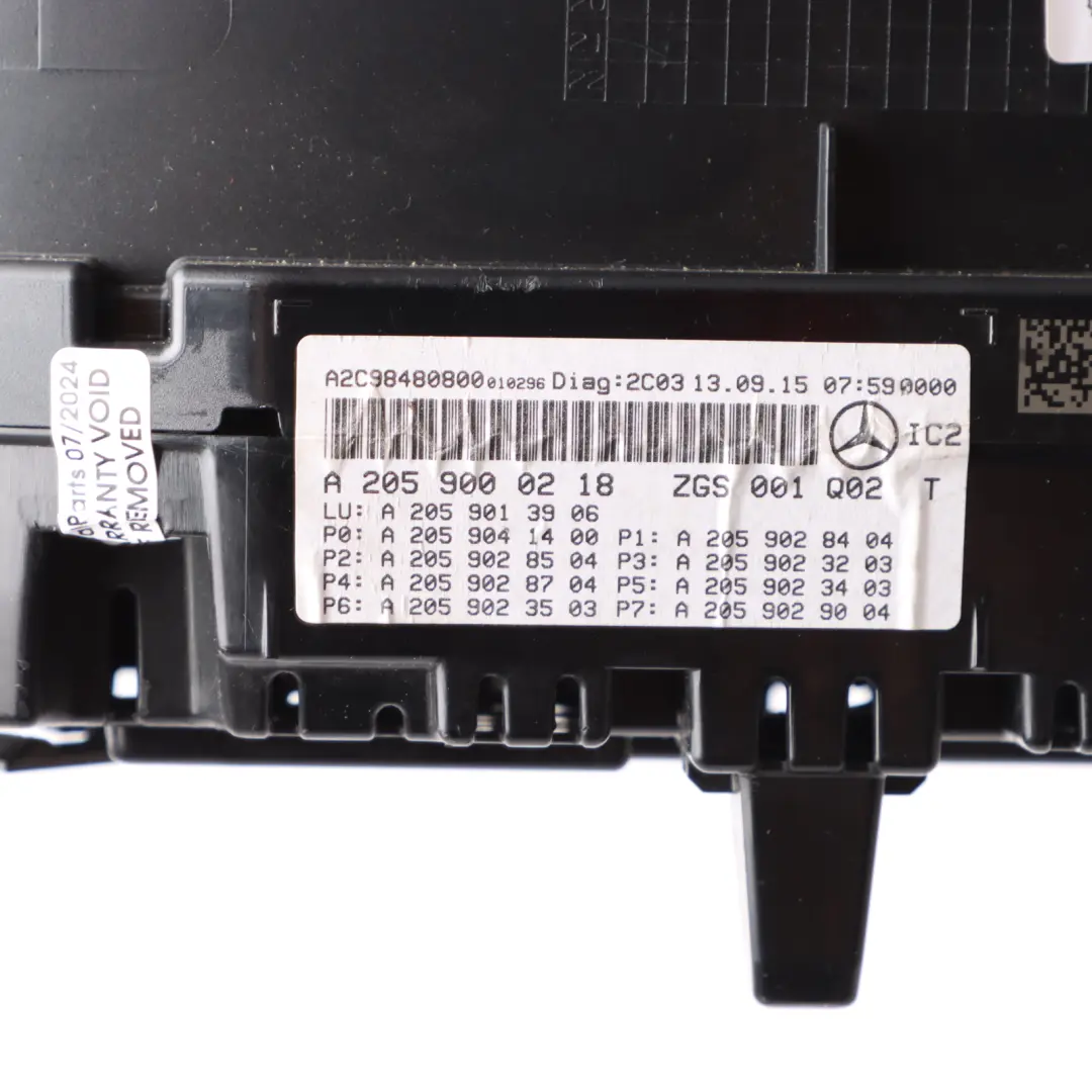 Instrument Cluster Speedometer Manual to Mercedes W205 C253 Diesel with Part number A2059000218 Mercedes W205 C253 Diesel Instrument Cluster Speedometer Manual - SKU rhd-A2059000218 - Part number A2059000218