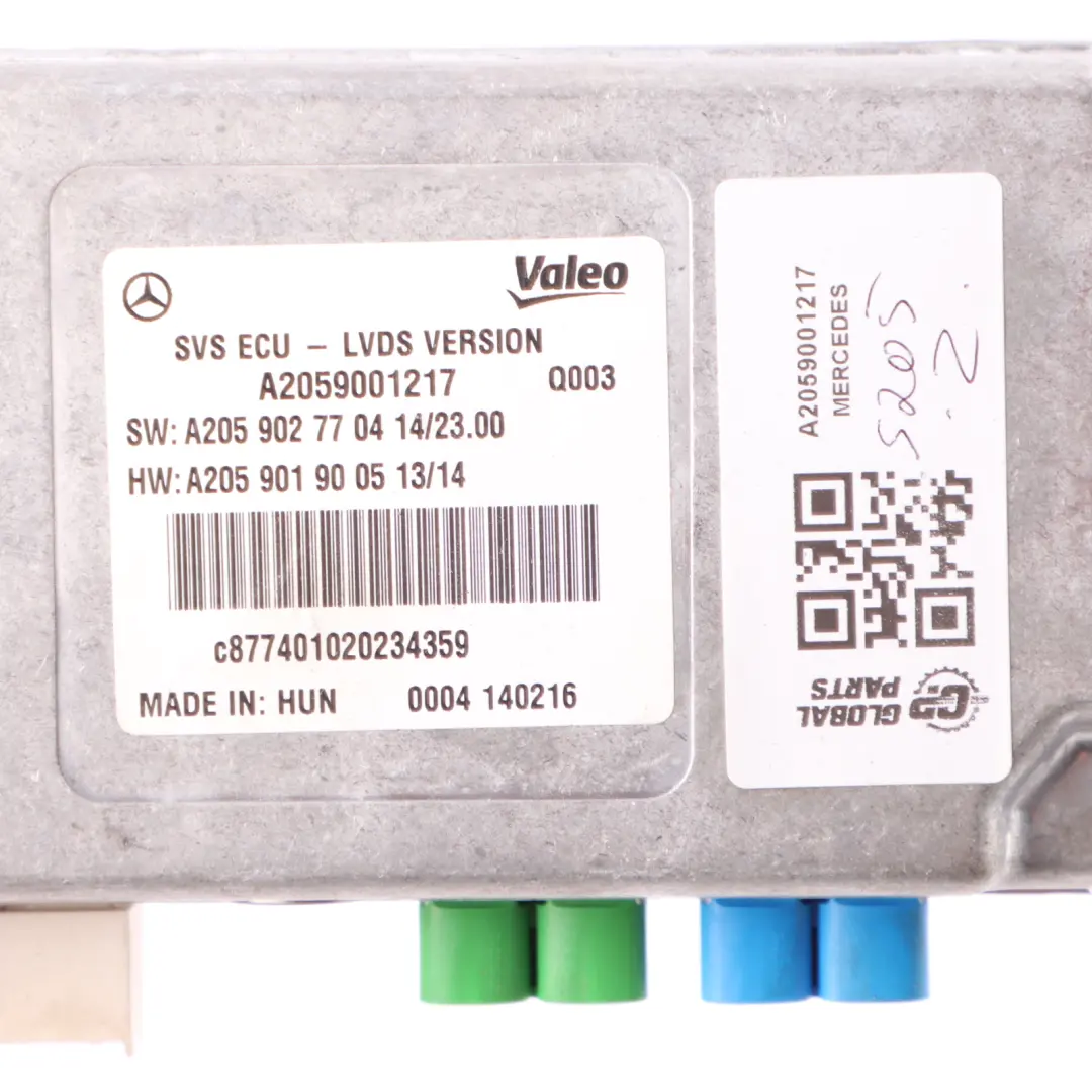 Surround Camera Mercedes W205 W447 View Control Unit Module to with Part number A2059001217 Surround Camera Mercedes W205 W447 View Control Unit Module - SKU A2059001217 - Part number A2059001217