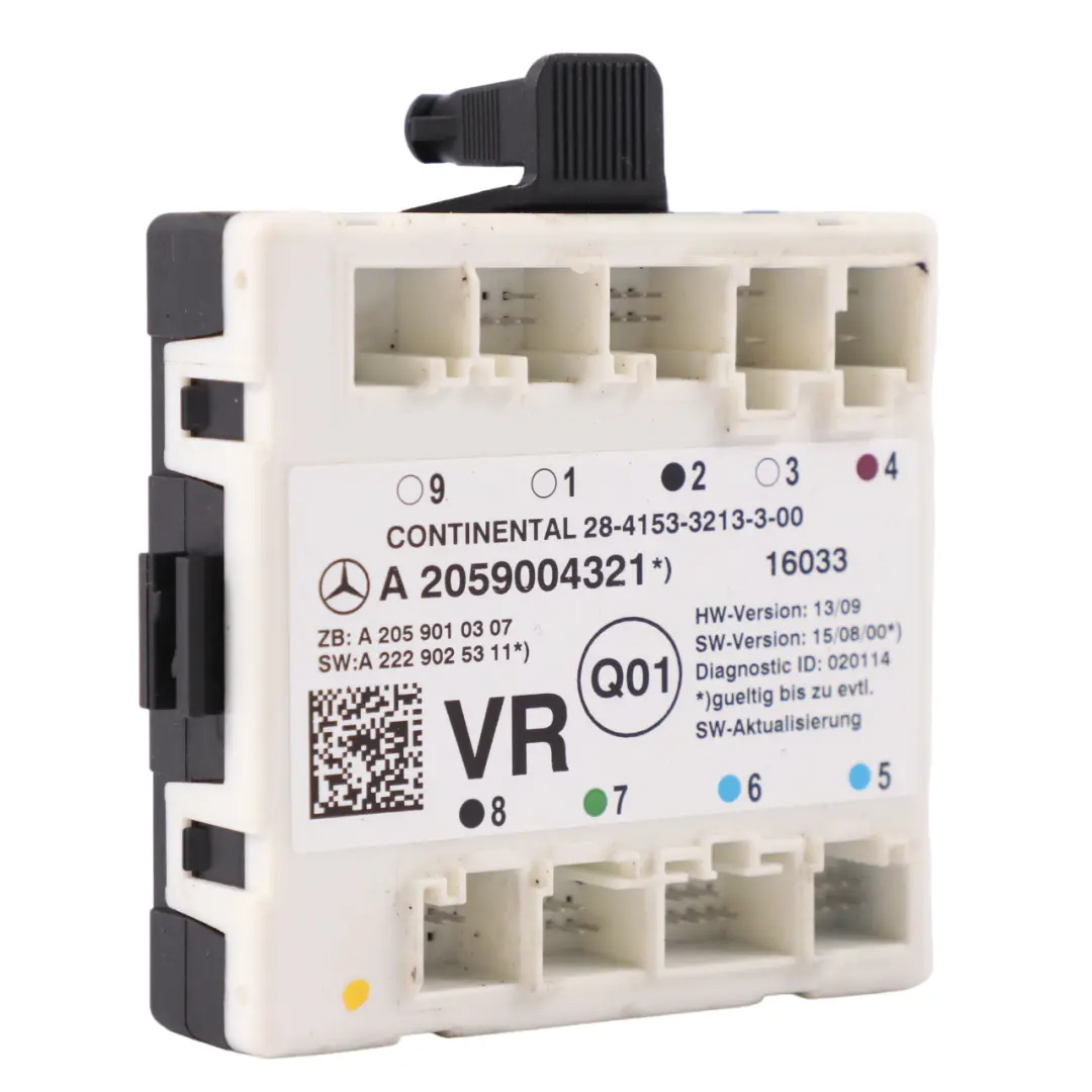 Modulo unità controllo porta anteriore destra per Mercedes W205 con numero di parte A2059004321 Mercedes W205 Modulo unità controllo porta anteriore destra - SKU A2059004321 - Numero di parte A2059004321
