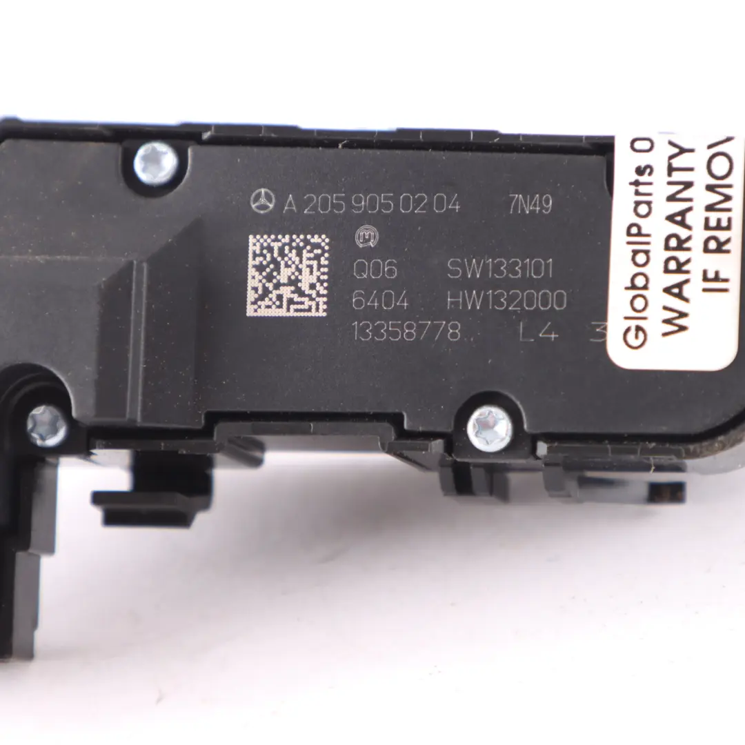 Mercedes A205 Ajuste Asiento Calor Interruptor Bloque Puerta - SKU A2059050204 - Número de pieza A2059050204