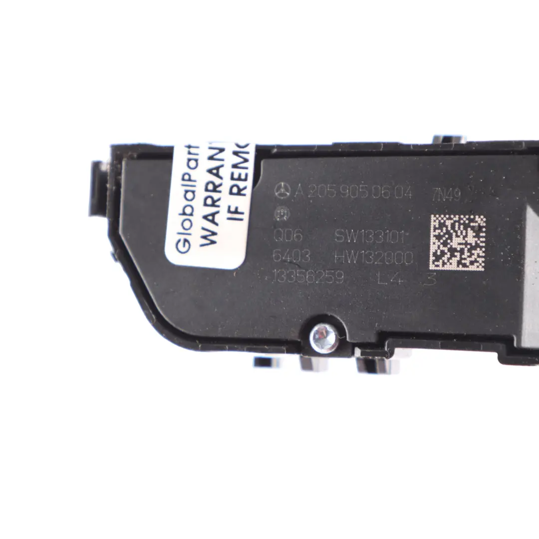 Mercedes A205 Switch Control Panel Hazard ASR Heated Seat Button - SKU A2059050604 - Part number A2059050604