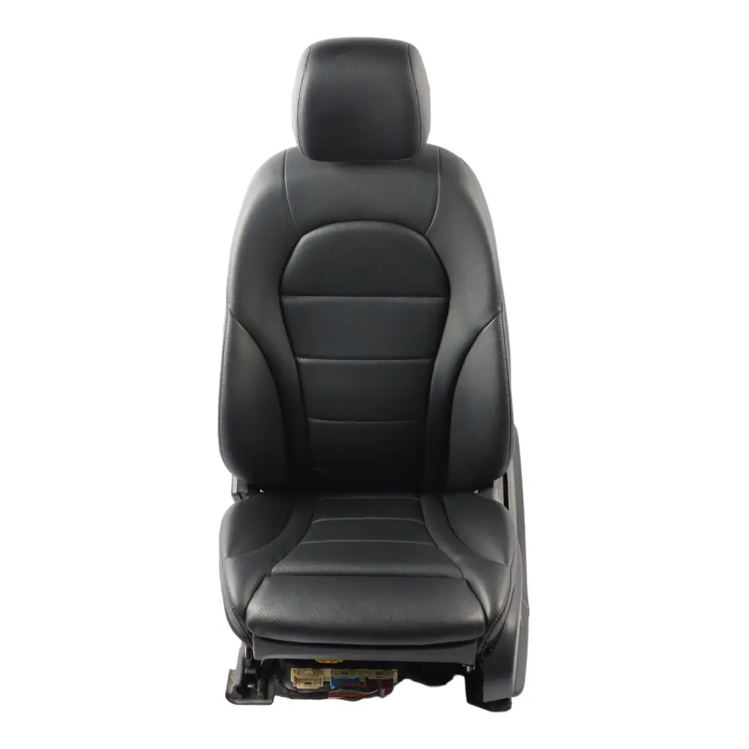 Vorne Links Sitz Schwarz Leder Beheizt Elektrisch Memory Mercedes GLC X253 - SKU A2059101147-4 - Teilenummer A2059101147
