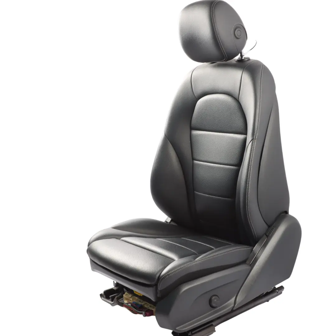 Vorne Links Sitz Schwarz Leder Beheizt Elektrisch Memory Mercedes GLC X253 - SKU A2059101147-4 - Teilenummer A2059101147