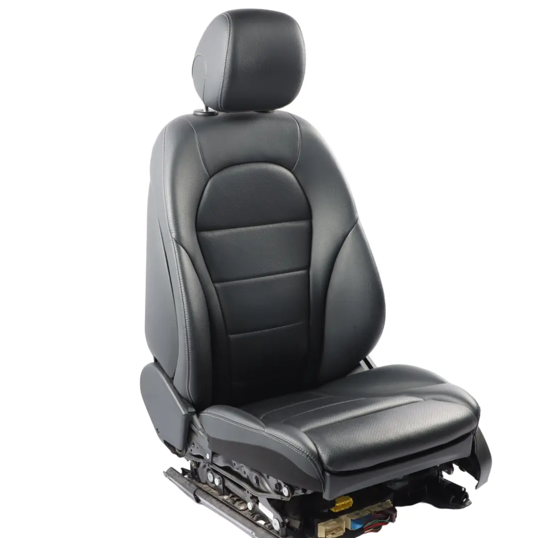 Vorne Links Sitz Schwarz Leder Beheizt Elektrisch Memory Mercedes GLC X253 - SKU A2059101147-4 - Teilenummer A2059101147