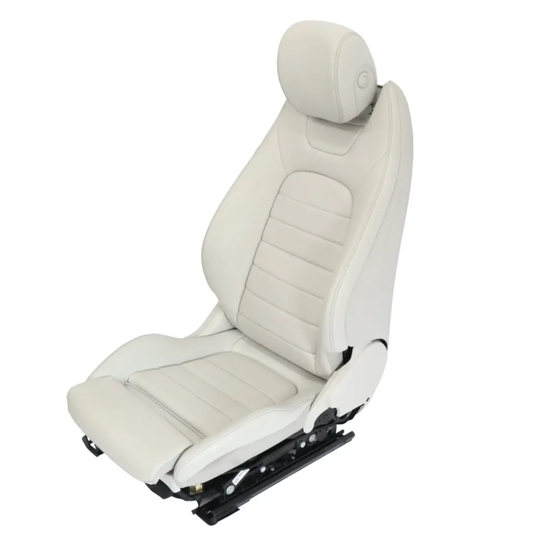 Mercedes C205 Siège Avant Gauche Chauffant Mémoire Imiation Cuir Gris - SKU A2059104502-4 - Numéro de pièce A2059104502