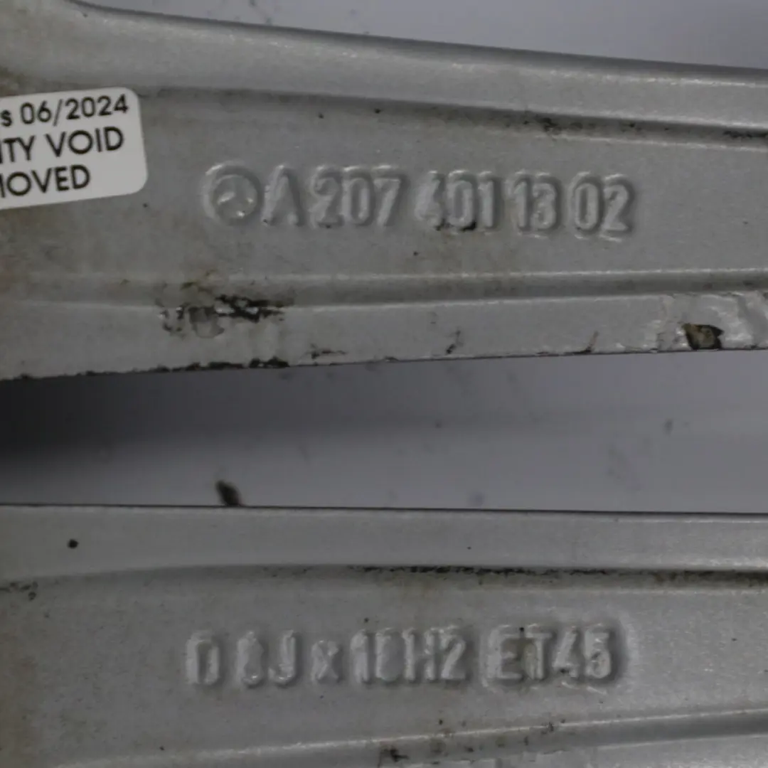 W207 A207 Alloy Wheel Rim 18" 8J ET:45 6-Double Spoke to Mercedes with Part number A2074011302 Mercedes W207 A207 Alloy Wheel Rim 18" 8J ET:45 6-Double Spoke - SKU A2074011302-2 - Part number A2074011302