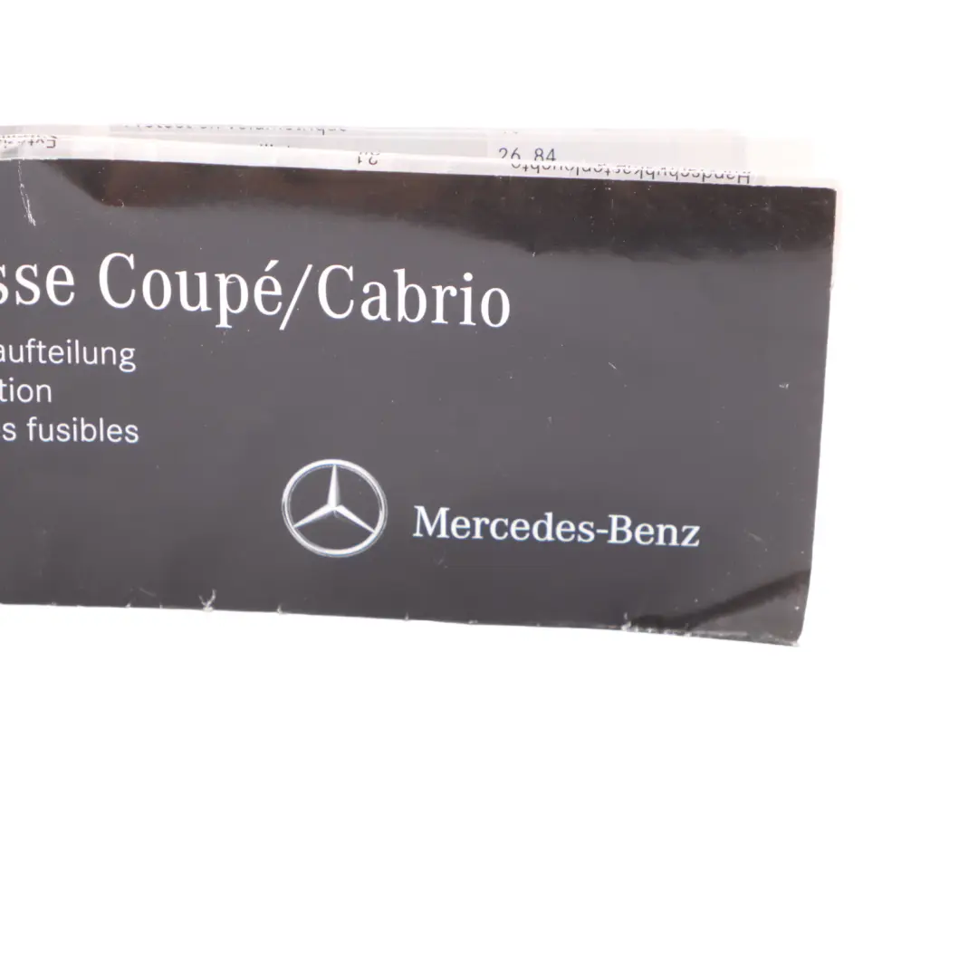 Fuse Box Grouping Fuse Placement Map Card Diagram to Mercedes C207 with Part number A2075844181 Mercedes C207 Fuse Box Grouping Fuse Placement Map Card Diagram - SKU A2075844181 - Part number A2075844181