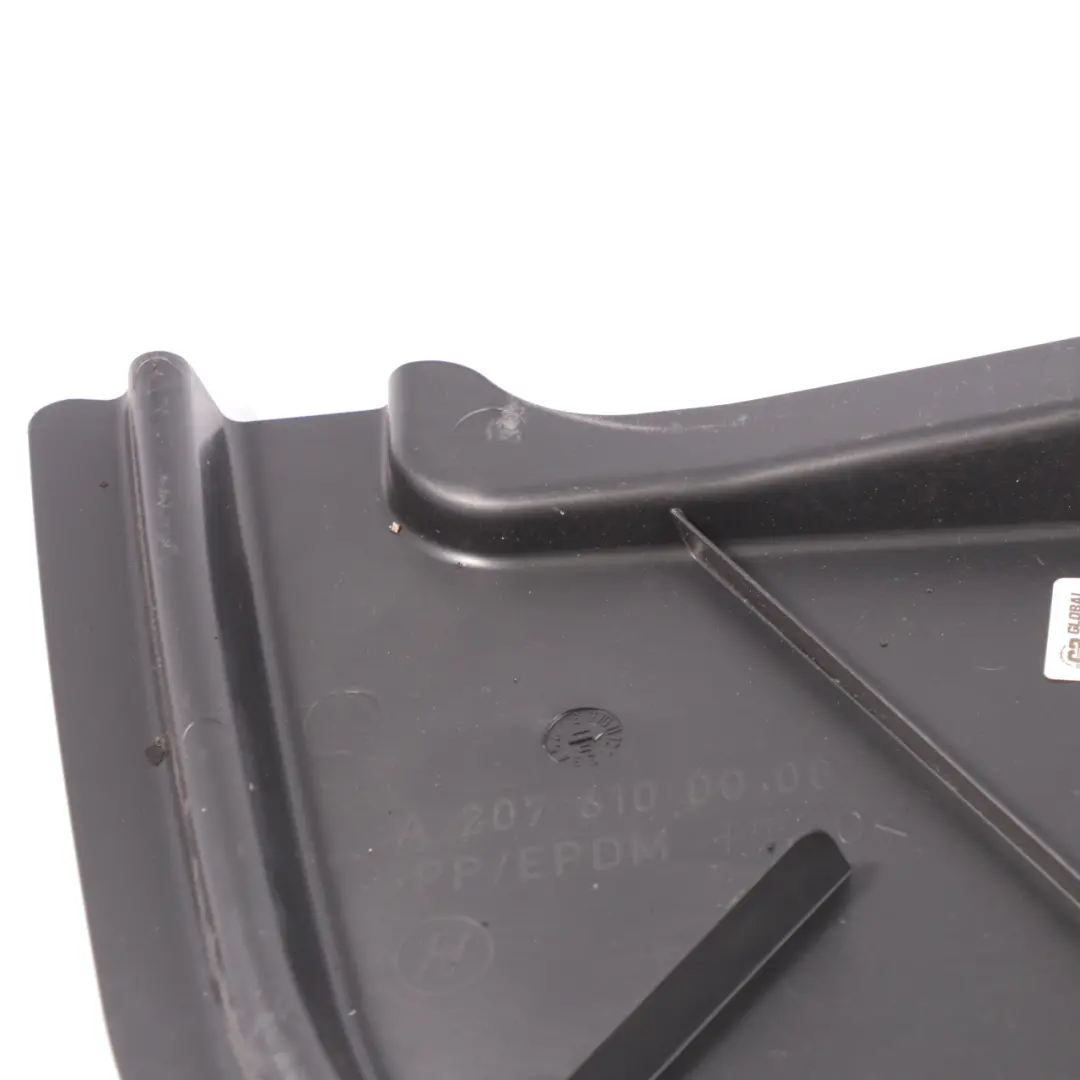Mercedes C207 Coupe Muffler Cover Underbody Panel Rear Right O/S - SKU A2076100008 - Part number A2076100008