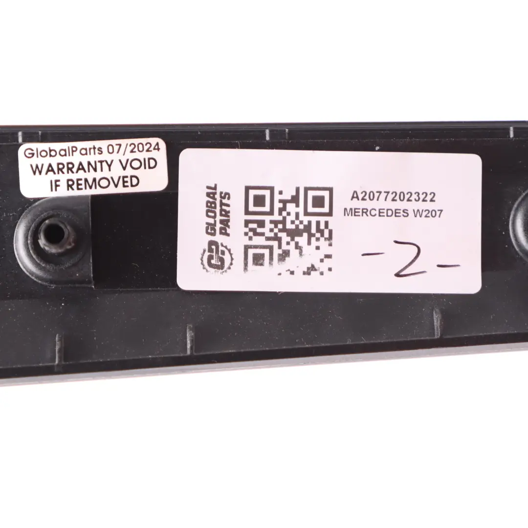 Mercedes C207 Coupe Door Trim Left N/S Cover Strip Black Ash Wood - SKU A2077202322 - Part number A2077202322