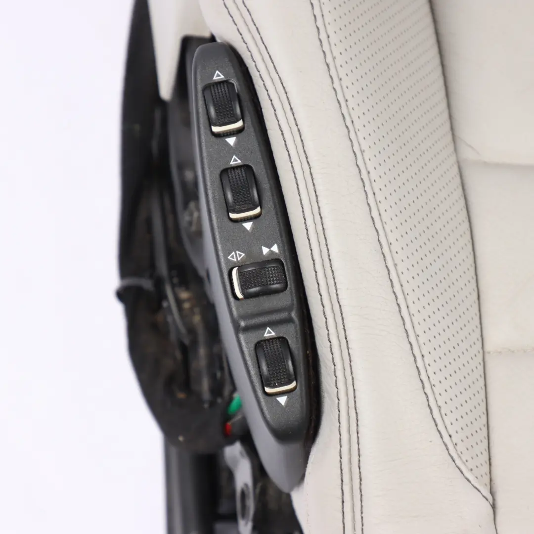  Front Seat Mercedes C204 C207 A207 Left N/S Leather Grey Heated Electric - SKU A2079101005-5 - Part number A2079101005