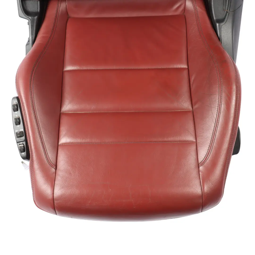  Front Seat Mercedes W207 A207 Coupe Left N/S Leather Red Rendezvous Heated - SKU A2079101747 - Part number A2079101747