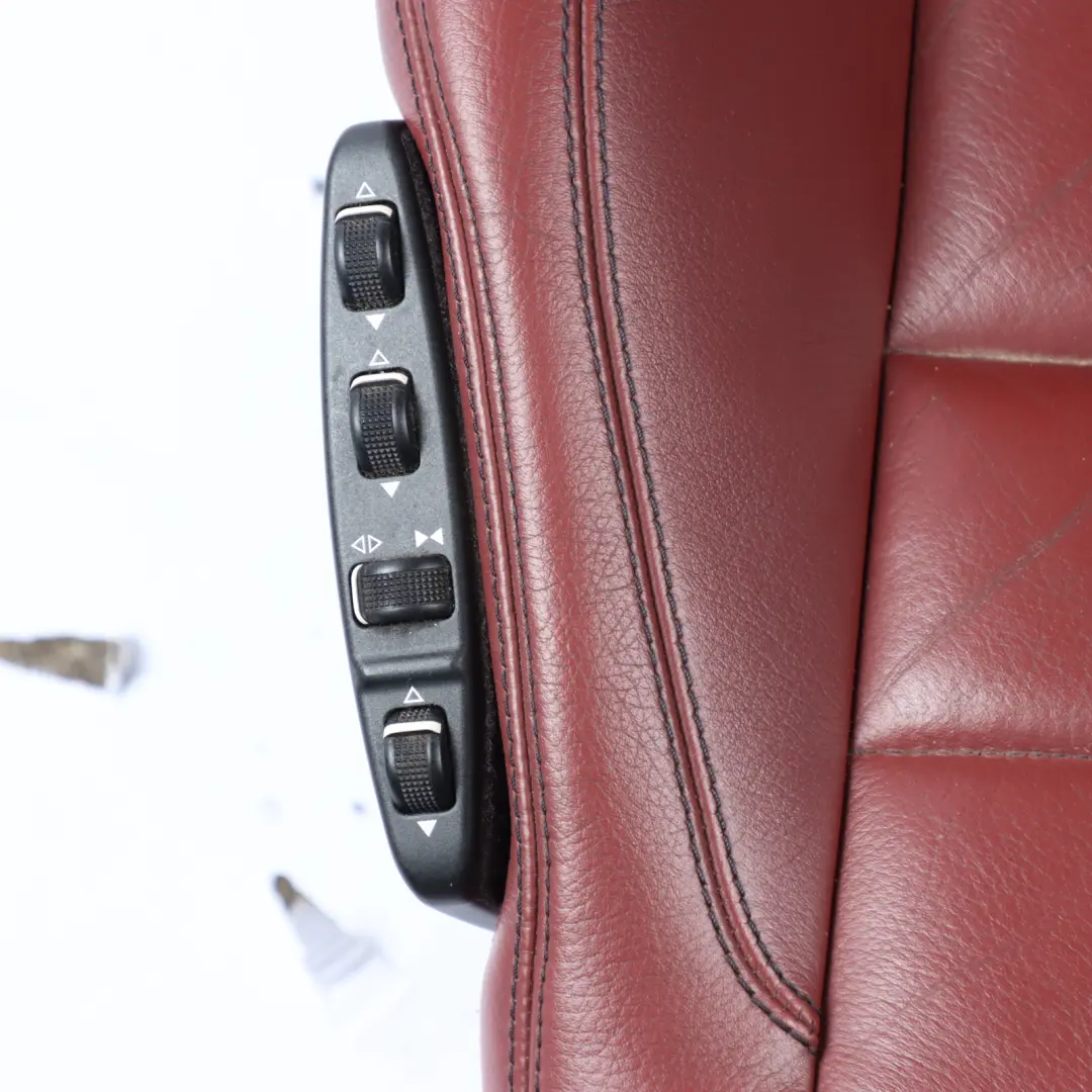  Asiento Delantero Mercedes A207 Izquierdo Cuero Rojo Rendezvous Calefaccionado - SKU A2079101747 - Número de pieza A2079101747