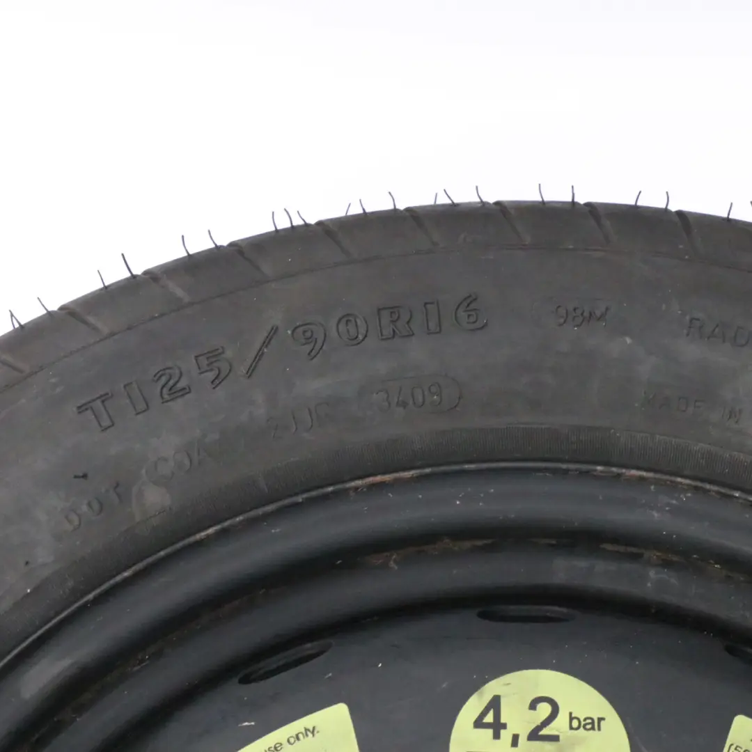 Mercedes W203 C209 Koło Zapasowe R16 Opona Goodyear 125/90 A2094000402 - SKU A2094000402-1 - Numer Części A1694000802