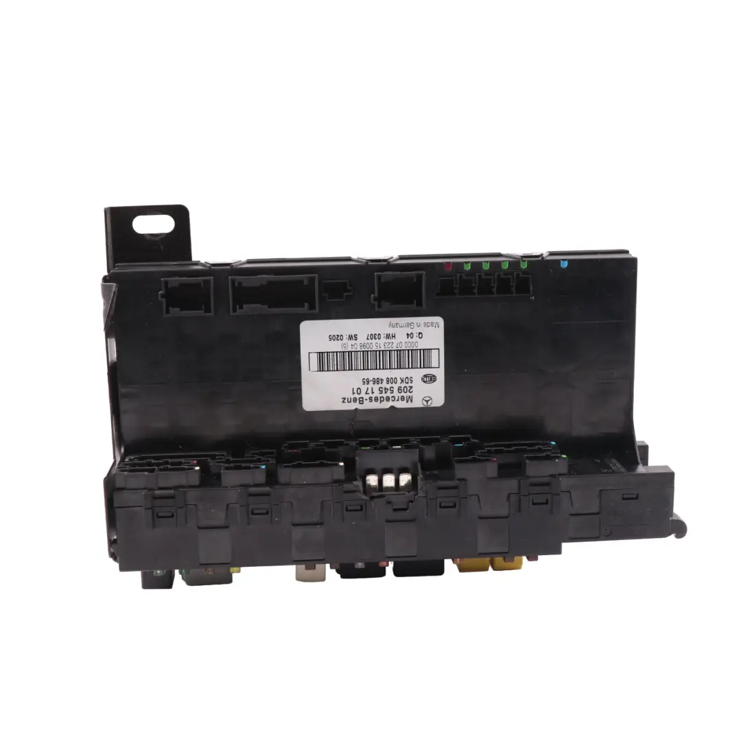 Fuse Box SAM Control Module Relay Box to Mercedes A209 with Part number A2095451701 Mercedes A209 Fuse Box SAM Control Module Relay Box - SKU A2095451701 - Part number A2095451701