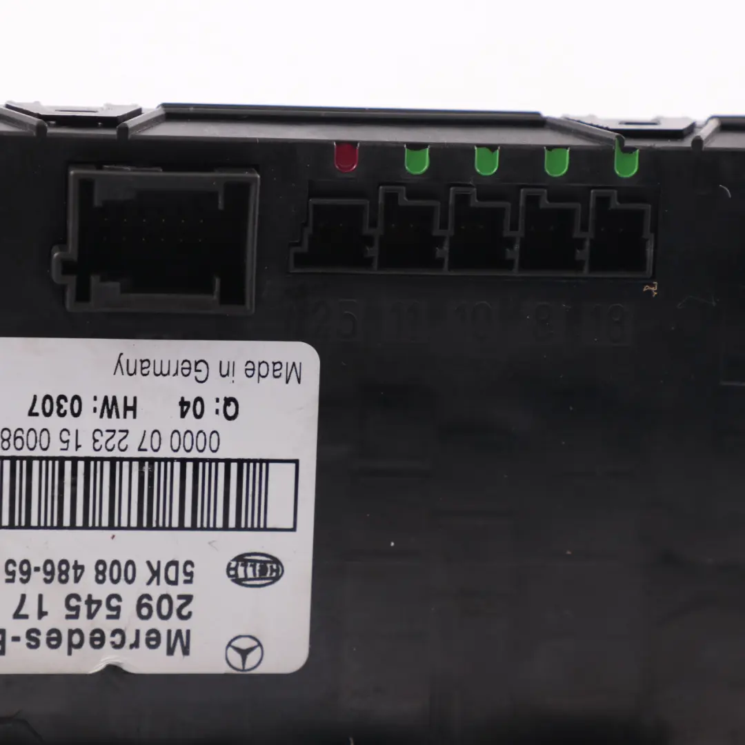 Fuse Box SAM Control Module Relay Box to Mercedes A209 with Part number A2095451701 Mercedes A209 Fuse Box SAM Control Module Relay Box - SKU A2095451701 - Part number A2095451701