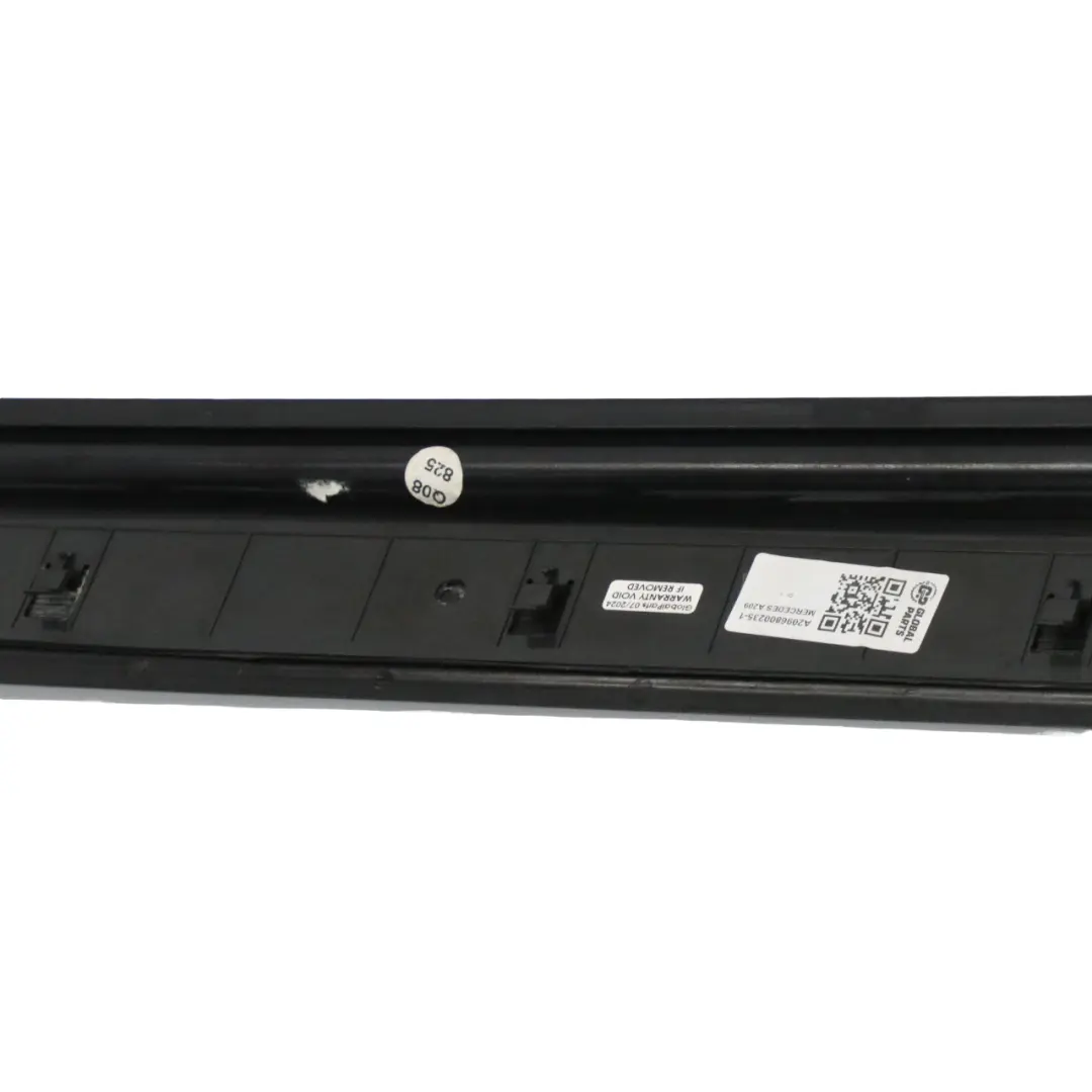 Mercedes W209 Door Sill Trim Front Right O/S Step Cover Panel Black - SKU A2096800235-1 - Part number A2096800235