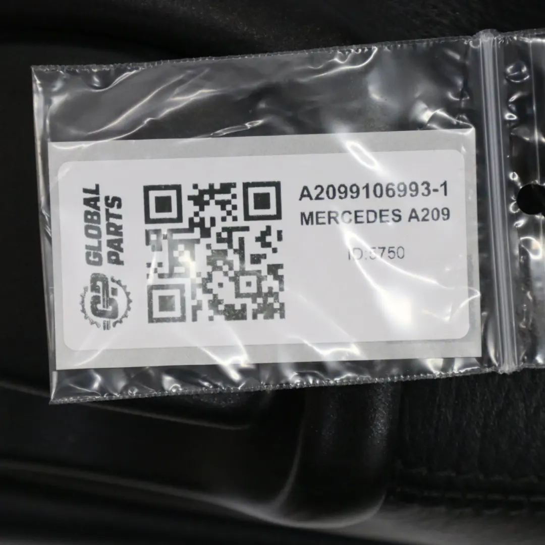 Asiento Delantero Izquierdo Multi Contorno Cuero Negro Nappa para Mercedes A209 con número de pieza A2099106993 Mercedes A209 Asiento Delantero Izquierdo Multi Contorno Cuero Negro Nappa - SKU A2099106993-1 - Número de pieza A2099106993