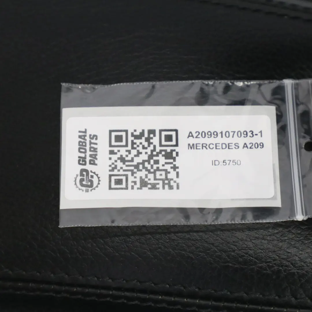 Mercedes A209 Sedile anteriore destro Multi Contour Pelle Nera Nappa Amaretta - SKU A2099107093-1 - Numero di parte A2099107093