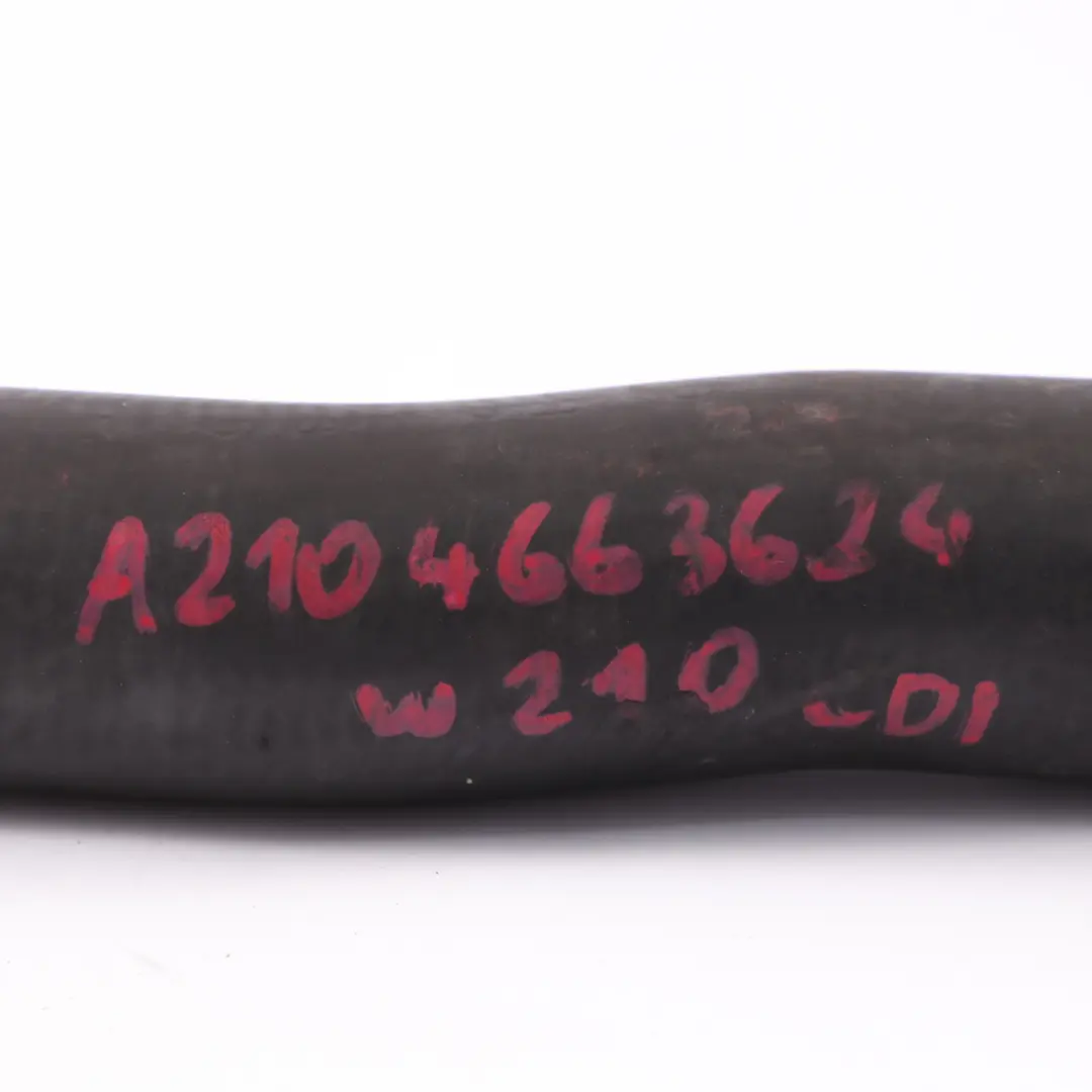 Radiator Hose W210 Upper Coolant Line Top Hose OM613 Diesel to Mercedes with Part number A2105016282 Mercedes Radiator Hose W210 Upper Coolant Line Top Hose OM613 Diesel - SKU A2105016282 - Part number A2105016282