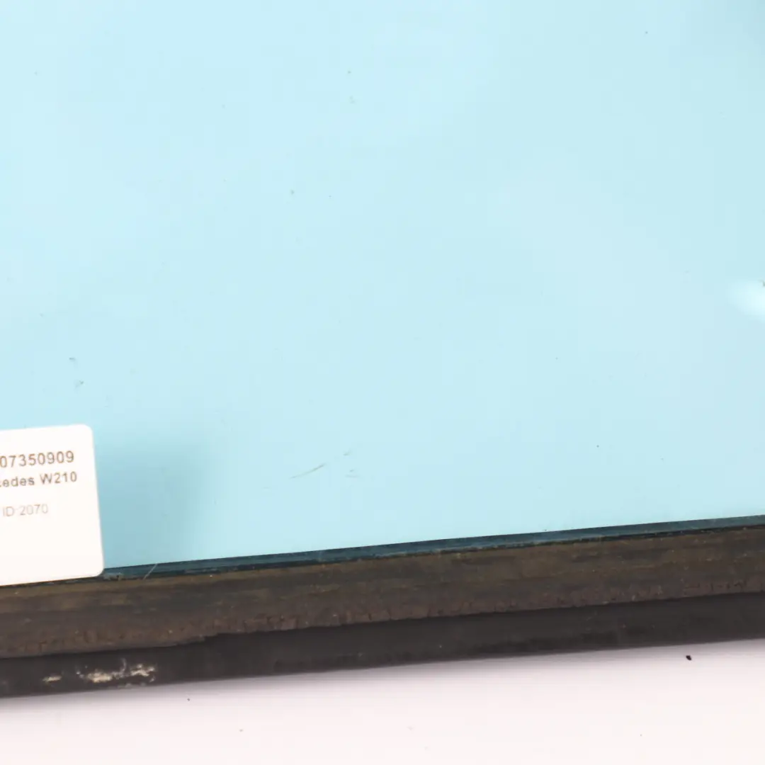 Mercedes W210 Sedan Glass Window Fixed Door Rear Left N/S Heat Absorbing Blue - SKU A2107350909 - Part number A2107350909