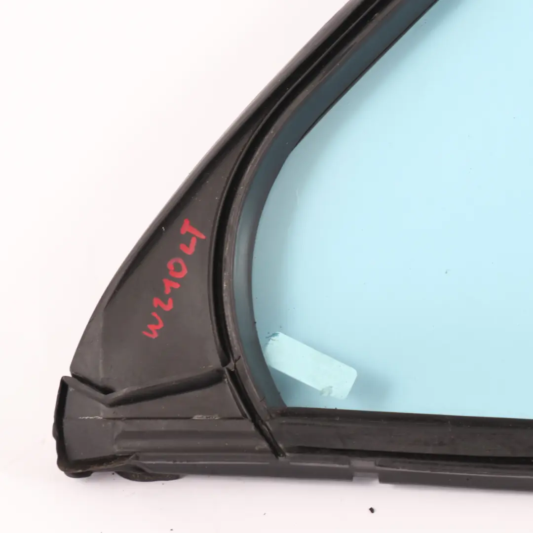 Mercedes W210 Sedan Glass Window Fixed Door Rear Left N/S Heat Absorbing Blue - SKU A2107350909 - Part number A2107350909
