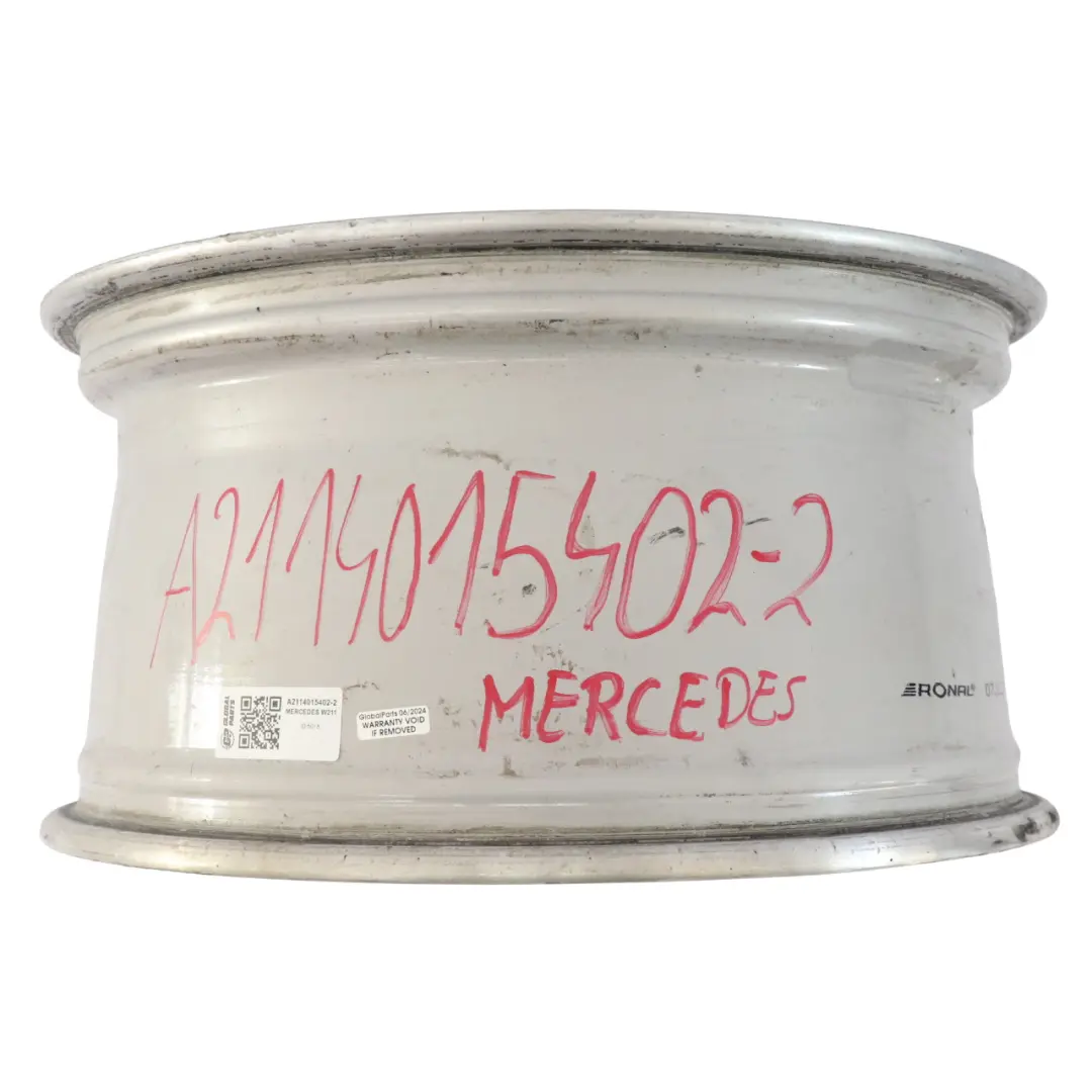 Alloy Wheel Rim 18" 9J ET:39 10 Double-Spoke to Mercedes W211 with Part number A2114015402 Mercedes W211 Alloy Wheel Rim 18" 9J ET:39 10 Double-Spoke - SKU A2114015402-2 - Part number A2114015402