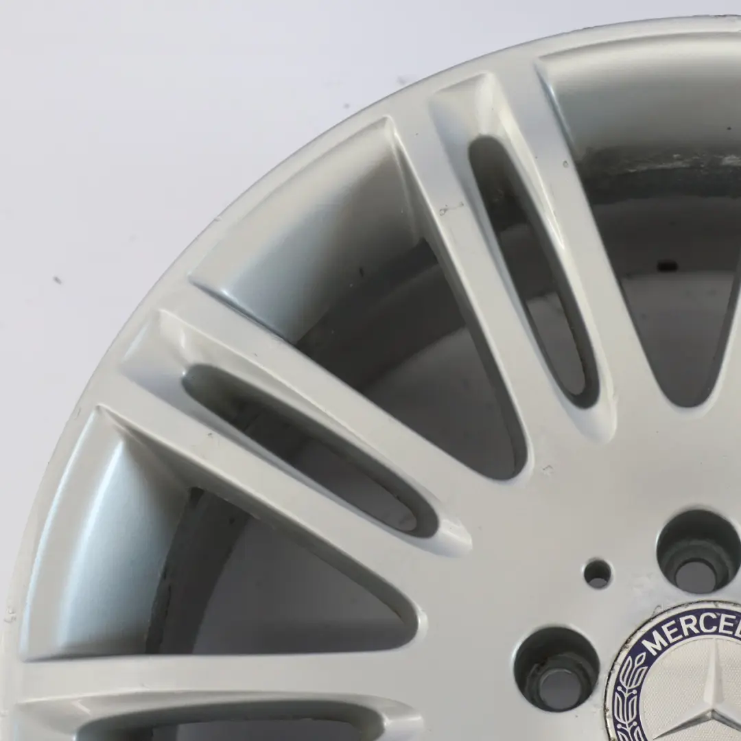 Mercedes W211 Alloy Wheel Rim 18" 9J ET:39 10 Double-Spoke - SKU A2114015402-2 - Part number A2114015402