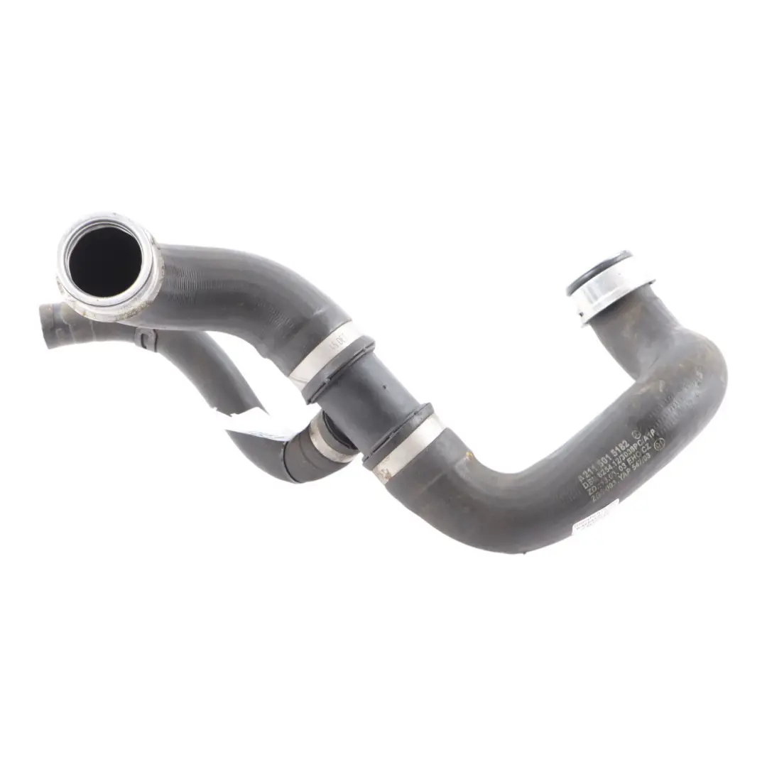 Mercedes W211 C219 Radiator Expansion Tank Top Coolant Hose - SKU A2115015182 - Part number A2115015182