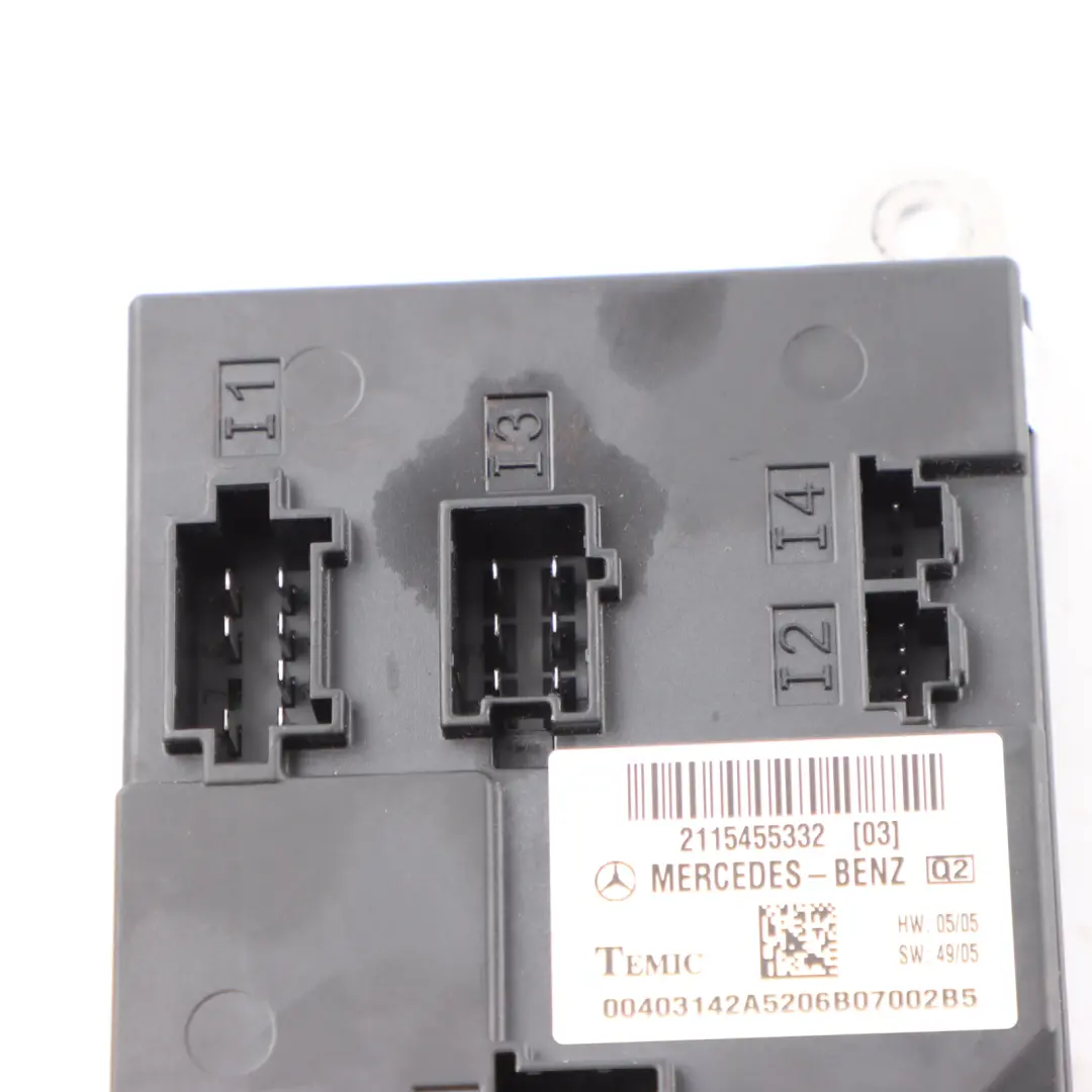 Modulo SAM Unità di controllo comfort per Mercedes C219 con numero di parte A2115455332 Mercedes C219 Modulo SAM Unità di controllo comfort - SKU A2115455332 - Numero di parte A2115455332