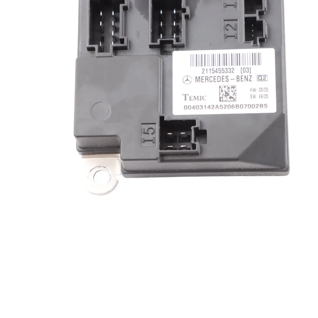Mercedes C219 Modulo SAM Unità di controllo comfort - SKU A2115455332 - Numero di parte A2115455332