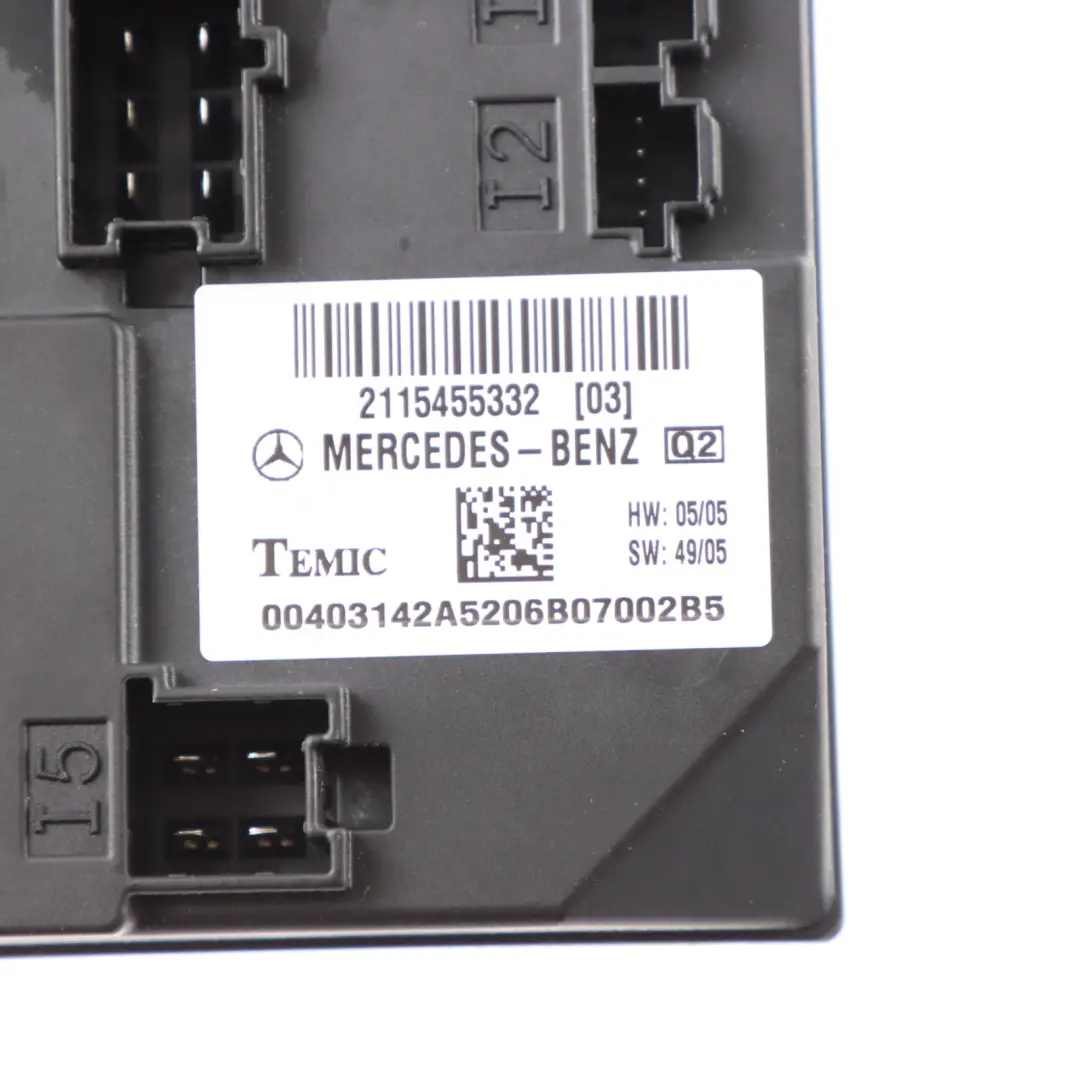 Mercedes C219 Modulo SAM Unità di controllo comfort - SKU A2115455332 - Numero di parte A2115455332
