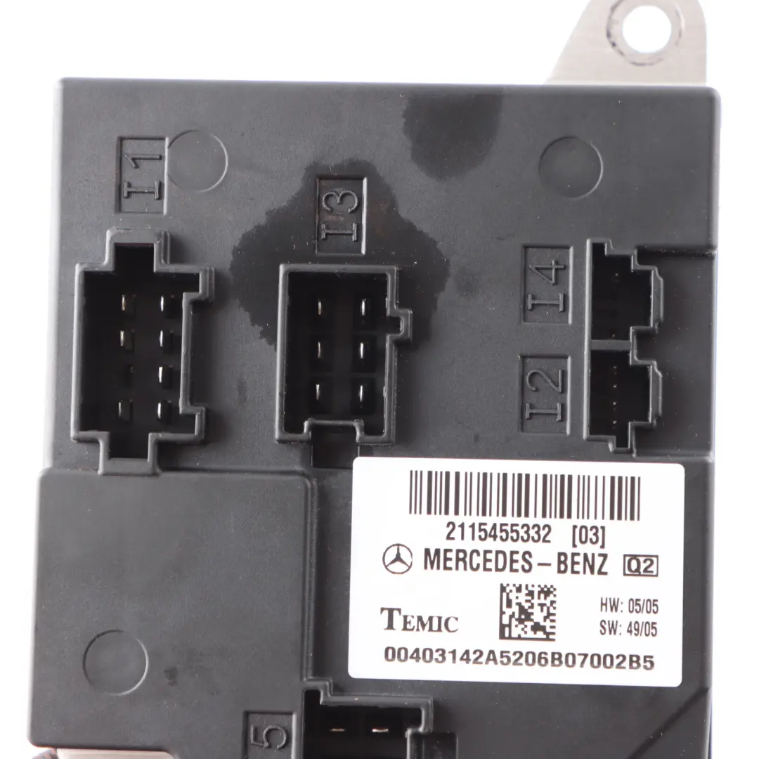 SAM Module Comfort Control Unit to Mercedes C219 with Part number A2115455332 Mercedes C219 SAM Module Comfort Control Unit - SKU A2115455332 - Part number A2115455332