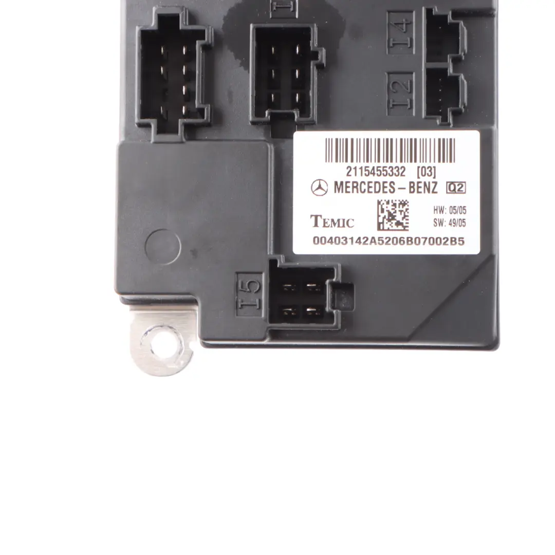Mercedes C219 Module SAM Unité de contrôle de confort - SKU A2115455332 - Numéro de pièce A2115455332