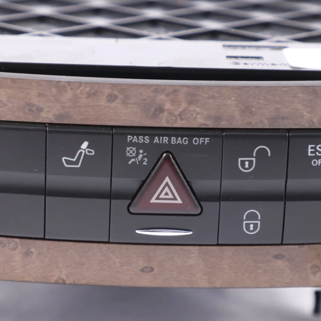 Instrument Panel Center Switch Panel Wood Cover to Mercedes W211 with Part number A2116803152 Mercedes W211 Instrument Panel Center Switch Panel Wood Cover - SKU A2116803152 - Part number A2116803152