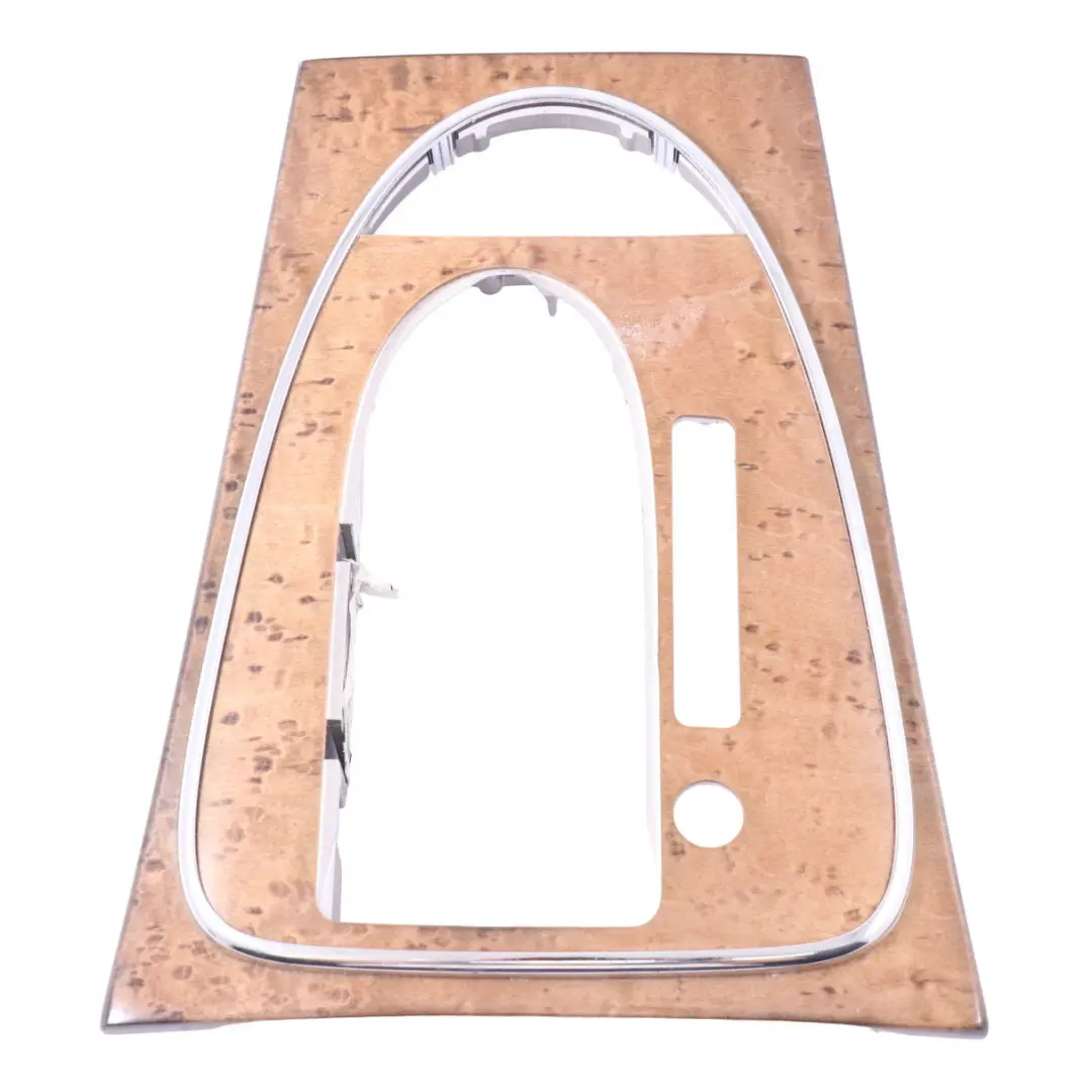 Automatik-Schalthebel Konsole Abdeckung Holz für Mercedes W211 mit Teilenummer A2116808136 Mercedes W211 Automatik-Schalthebel Konsole Abdeckung Holz - SKU A2116808136-1 - Teilenummer A2116808136