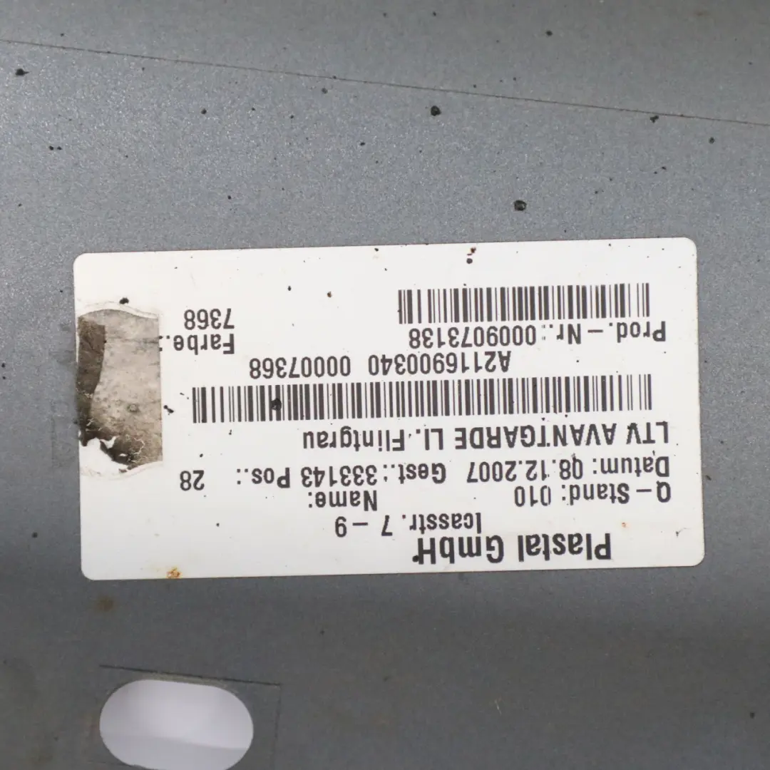 Mercedes W211 Seitenschweller Türschwellerverkleidung links Flint Grau - 368 - SKU A2116980354-FLG - Teilenummer A2116980354