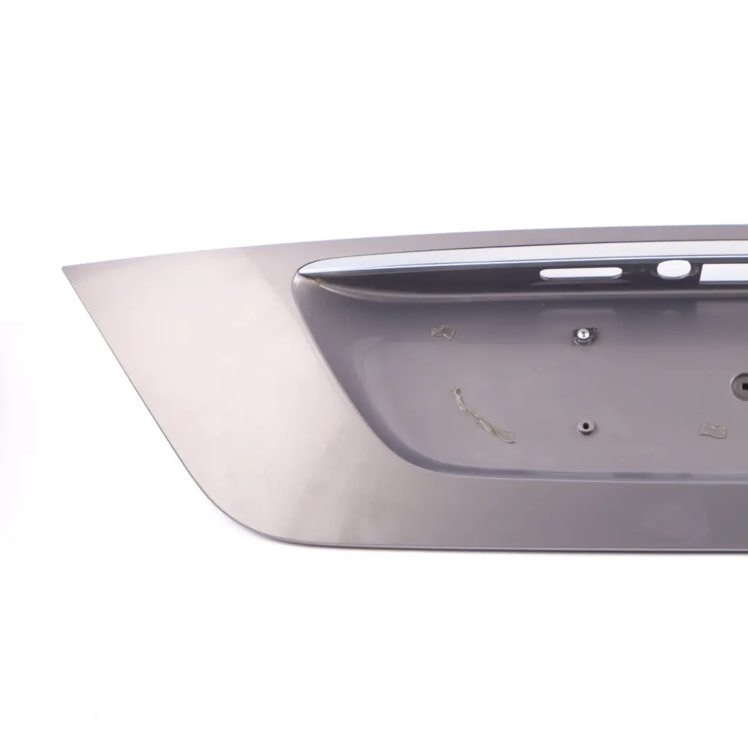 Mercedes W211 Trunk Boot Number Plate Trim Panel Designo Varicolor Cashmere 036 - SKU A2117500237-DVIV - Part number A2117500237