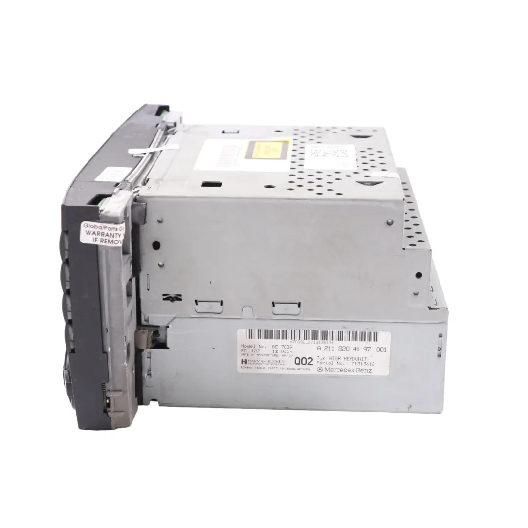  Radio Lecteur CD Mercedes W211 CLS C219 COMAND La navigation Unit - SKU A2118204497-1 - Numéro de pièce A2118204497