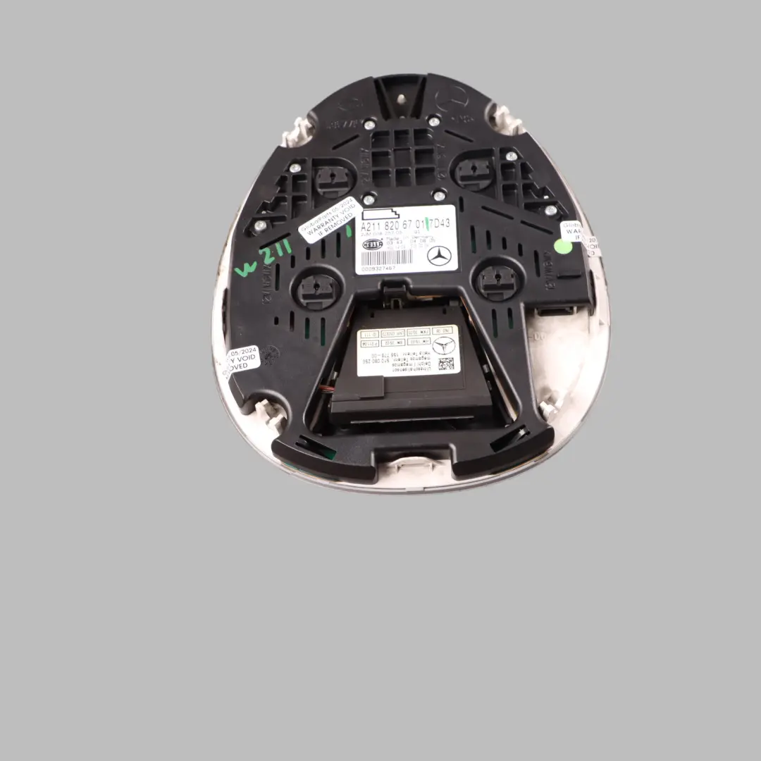 Roof Light Interior Reading Lamp Switch Panel to Mercedes W211 with Part number A2118206701 Mercedes W211 Roof Light Interior Reading Lamp Switch Panel - SKU A2118206701 - Part number A2118206701