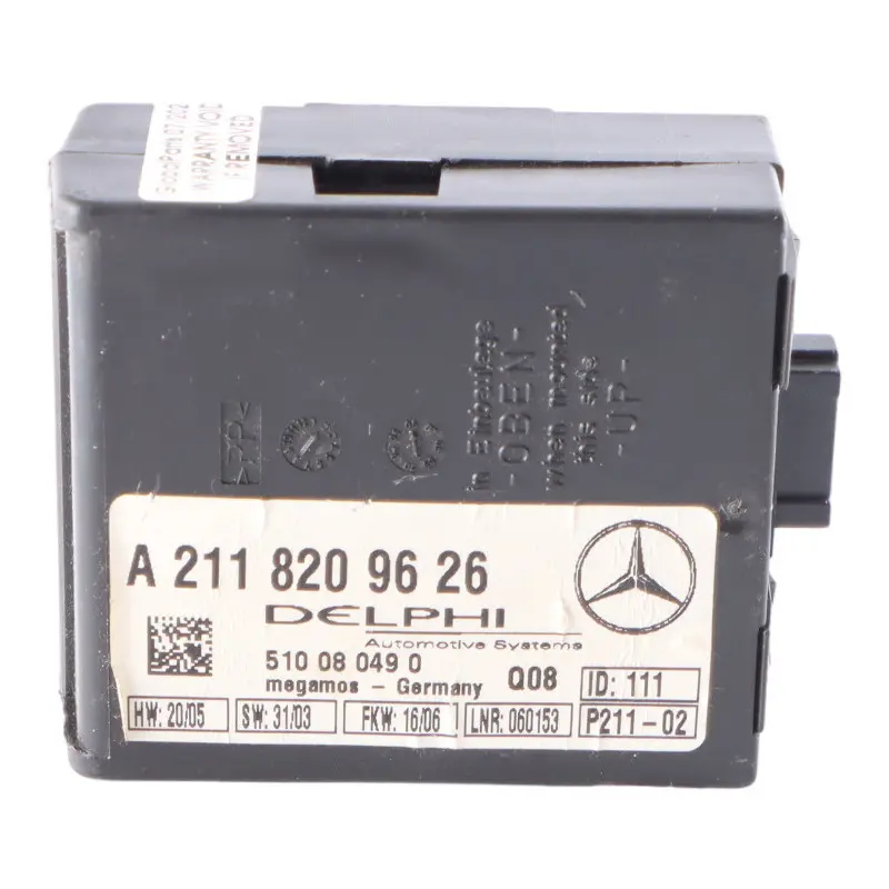 W219 Alarm Steuer Gerät ECU für Mercedes W211 mit Teilenummer A2118209626 Mercedes W211 W219 Alarm Steuer Gerät ECU - SKU A2118209626 - Teilenummer A2118209626