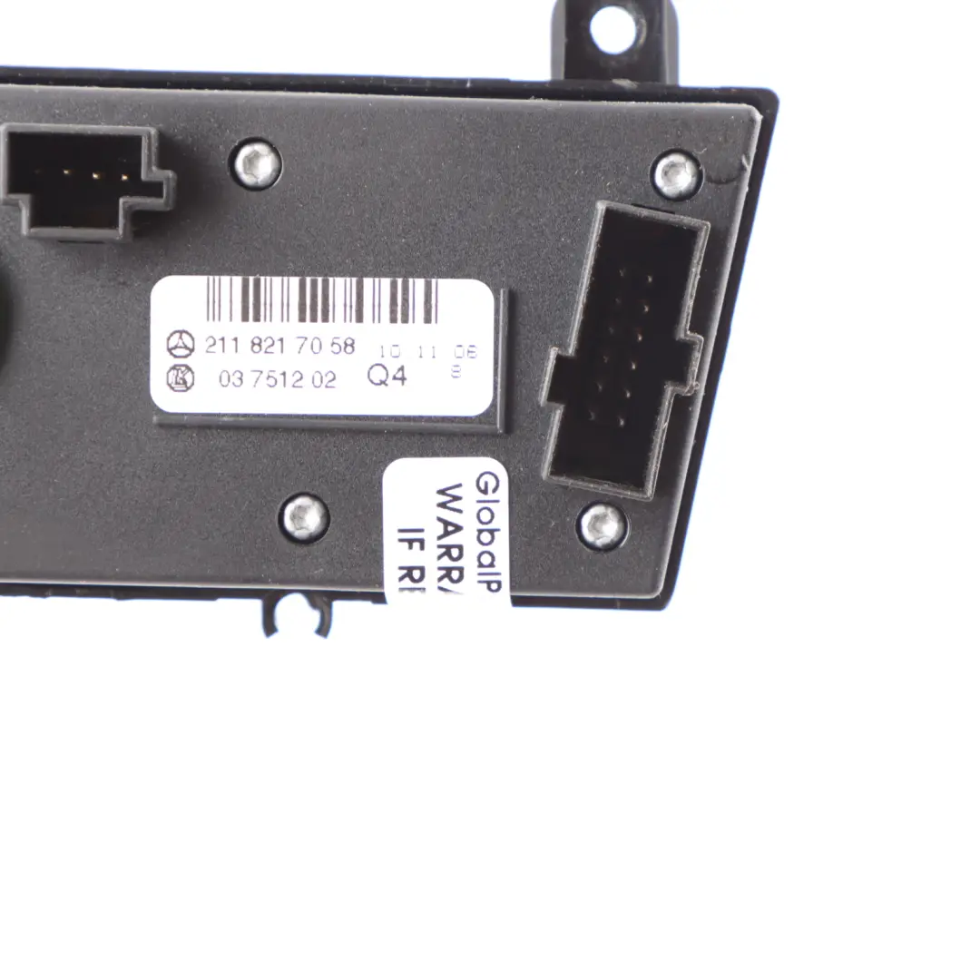Mercedes C219 Air Matic Suspension PDC Parking Assist Switch Panel - SKU A2118217058 - Part number A2118217058
