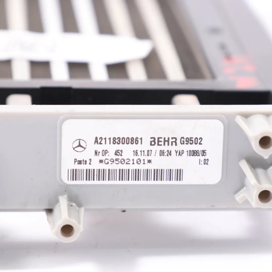 Heating Element Mercedes W211 C219 Heater Matrix Heating Pad to with Part number A2118300861 Heating Element Mercedes W211 C219 Heater Matrix Heating Pad - SKU A2118300861 - Part number A2118300861