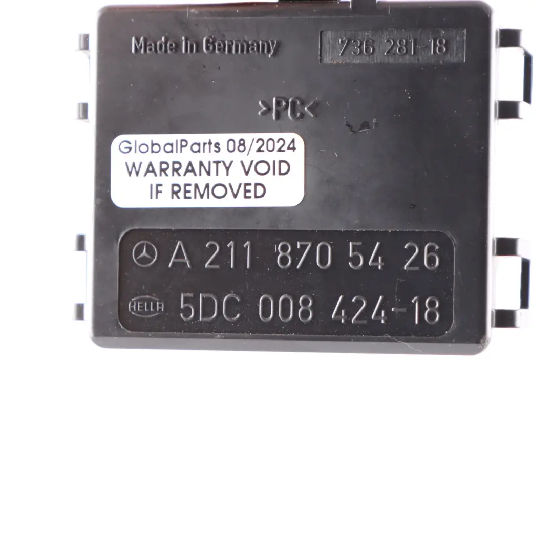  Rain Sensor Mercedes W211 C219 Front Windscreen Control Unit - SKU A2118705426 - Part number A2118705426