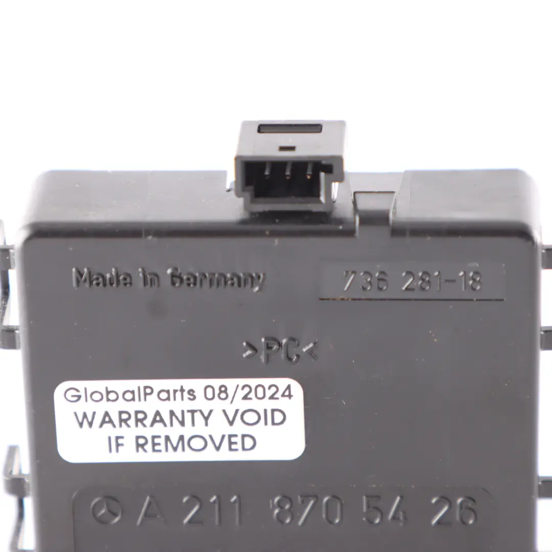 Sensore pioggia Mercedes W211 C219 Unità di controllo anteriore per con numero di parte A2118705426 Sensore pioggia Mercedes W211 C219 Unità di controllo anteriore - SKU A2118705426 - Numero di parte A2118705426