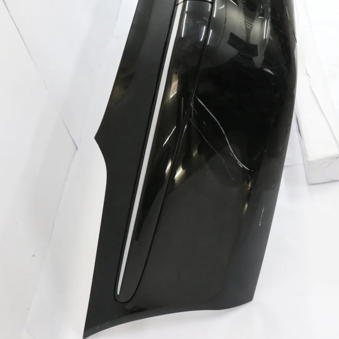Bumper Trim Panel Cover Obsidian Black Metallic - 197 to Mercedes W211 Rear with Part number A2118800740 Mercedes W211 Rear Bumper Trim Panel Cover Obsidian Black Metallic - 197 - SKU A2118800740-OB1 - Part number A2118800740