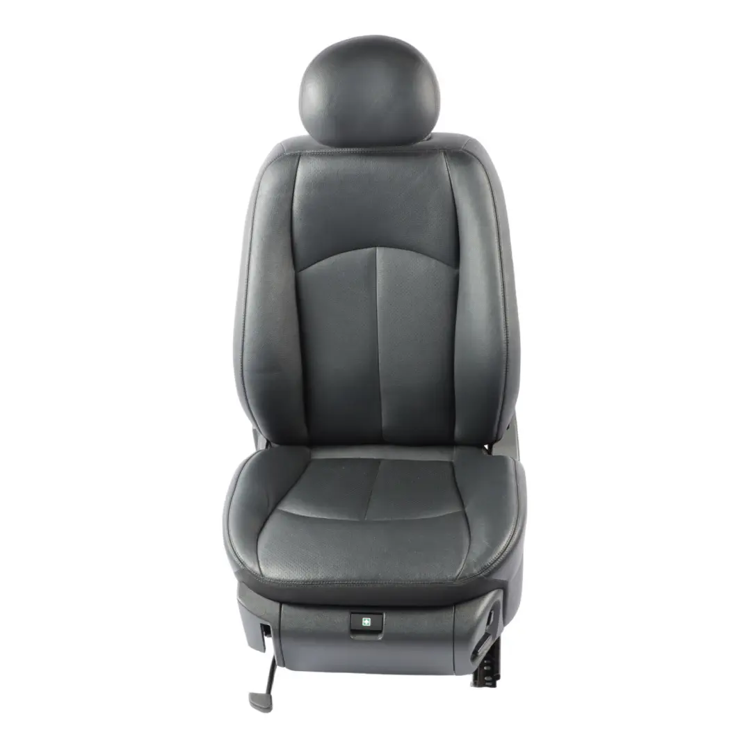Front Seat Left N/S Heated Leather Nappa Black Semi Aniline to Mercedes W211 with Part number A2119101393 Mercedes W211 Front Seat Left N/S Heated Leather Nappa Black Semi Aniline - SKU A2119101393-1 - Part number A2119101393